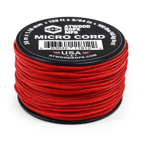 Atwood Rope 1.18mm Micro Cord - Red
