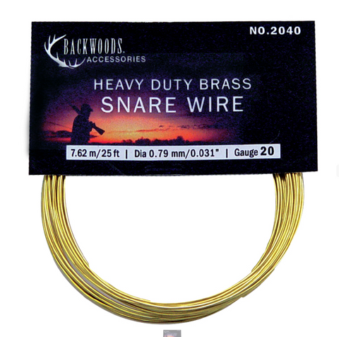 Brass Snare Wire 20G - Survival Gear Canada