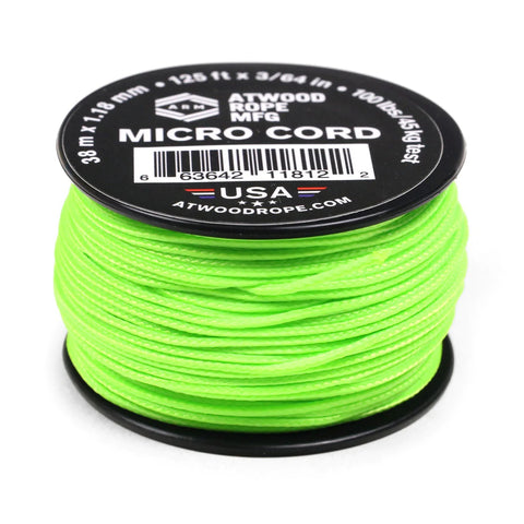 Atwood Rope 1.18mm Micro Cord - Neon Green