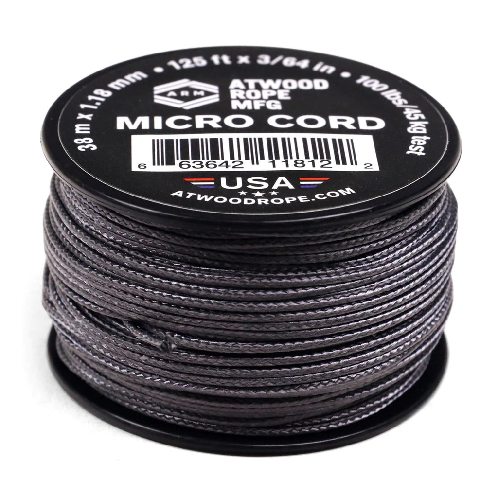 Atwood Rope 1.18mm Micro Cord - Graphite