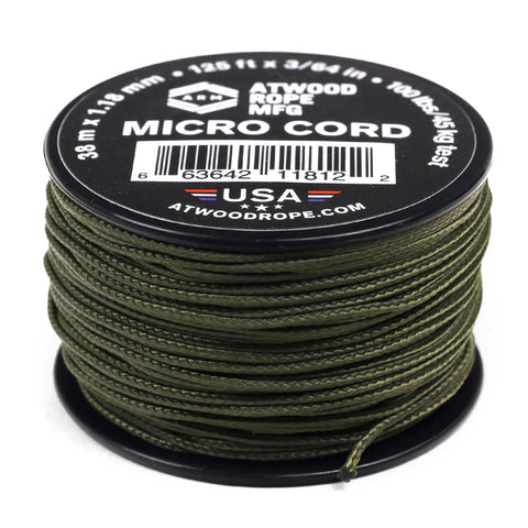Atwood Rope 1.18mm Micro Cord - Olive Drab