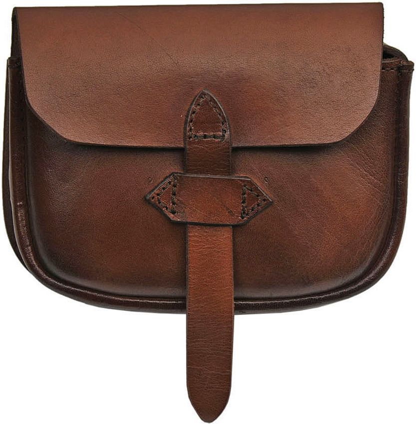 Leather Cross Strap Bush Craft Belt Bag