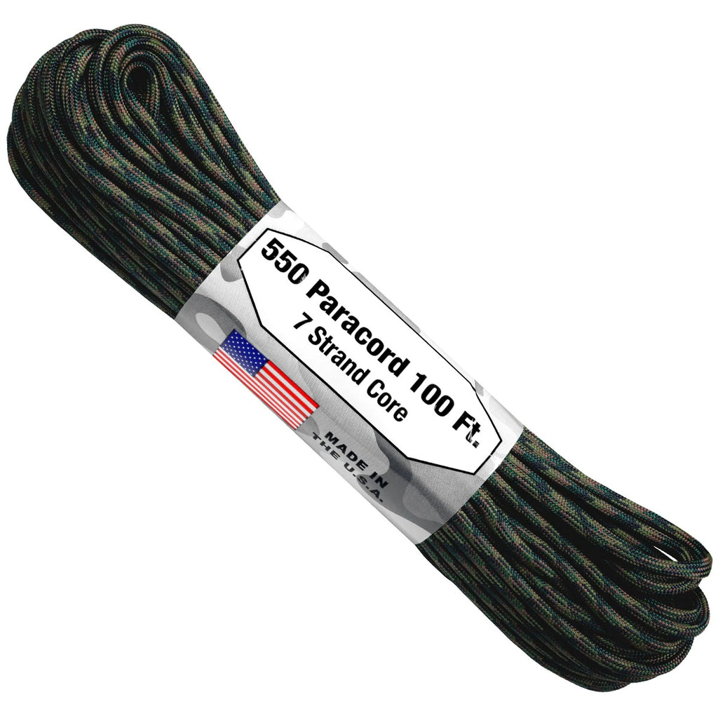 Atwood Rope MFG. 550 Paracord - Woodland Camo – Survival Gear Canada