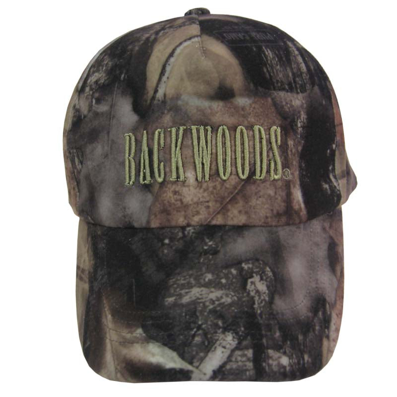 Camo Hunting Cap Backwoods Logo