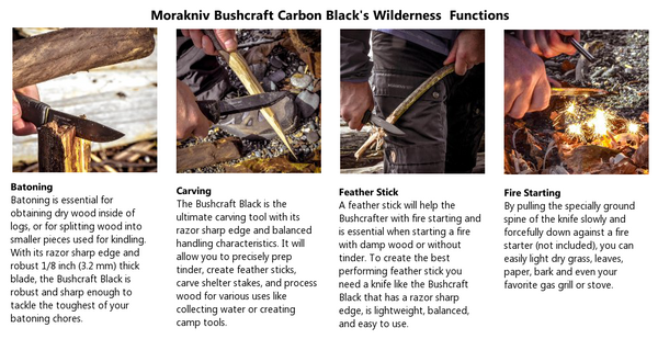 Mora Bushcraft Black - Survival Gear Canada