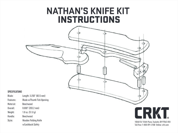 CRKT Nathan's Knife Kit Assembly Instructions
