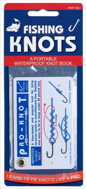 Pro-Knot Fly Fishing Knot Cards - Waterproof Knot Cards With 12 Best Fly  Fishing Knots, Easy To Follow Knot Tying Instructions