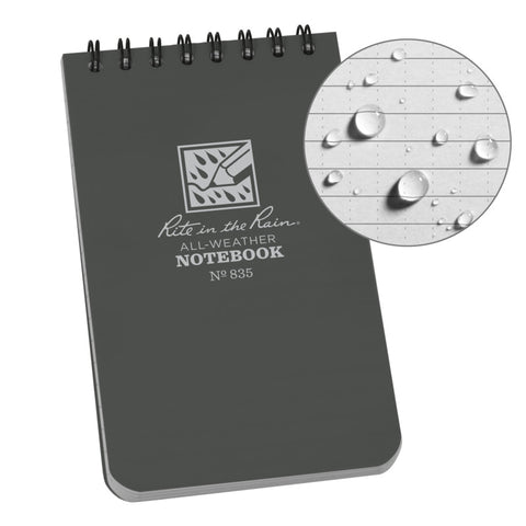 Rite in the Rain 3x5 Tactical Notepad Gray
