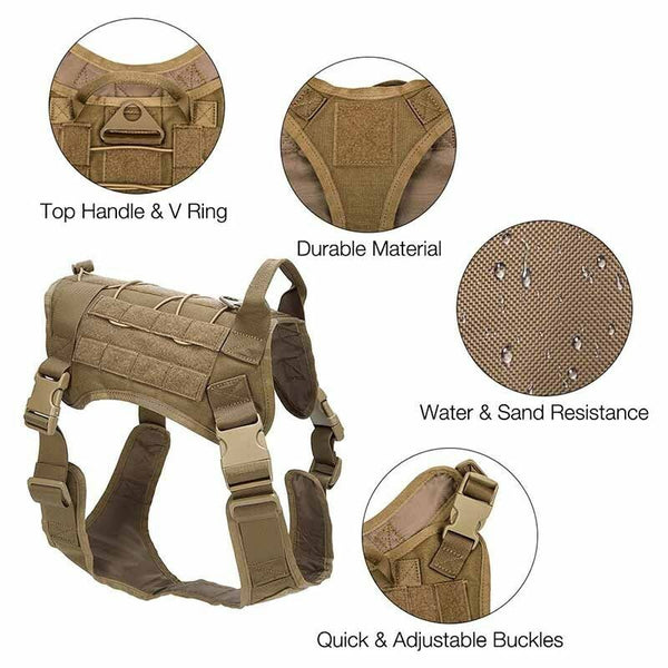 K-9 Tactical MOLLE Dog Vest - Survival Gear Canada