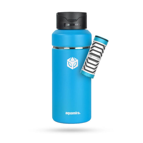 Aquamira SHIFT 32oz Filter Bottle (Blue)